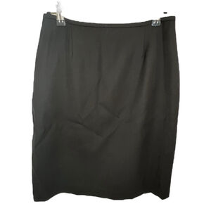 Paradox Vintage Basic Professional Black Above The Knee Pencil Skirt